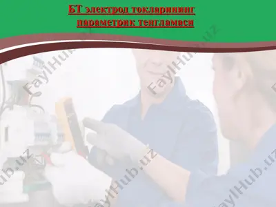 бт электрод токларининг параметрик тенгламаси — PPT