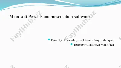 microsoft powerpoint — PPTX