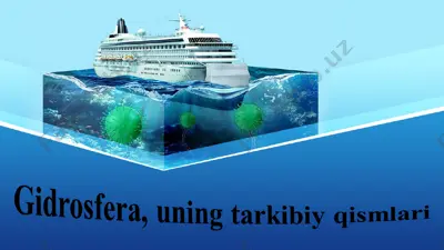 gidrosferaning tarkibiy qismlari — PPT