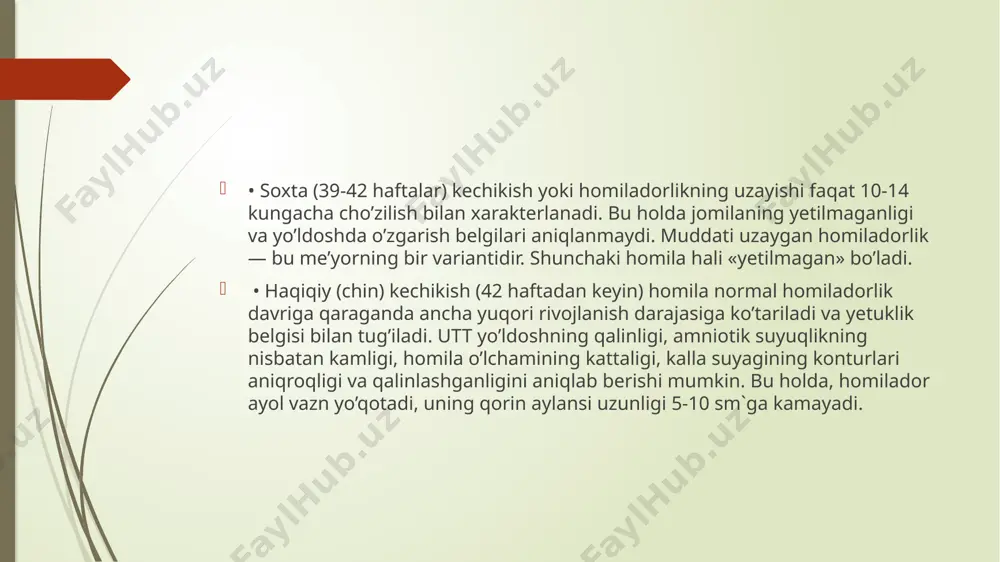 homiladorlik muddatidan oldin otib ketishi - Page 4