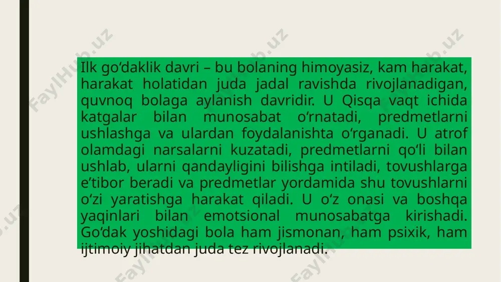 ilk bolalik davri psixik rivojlanish xususiyatlari - Page 4