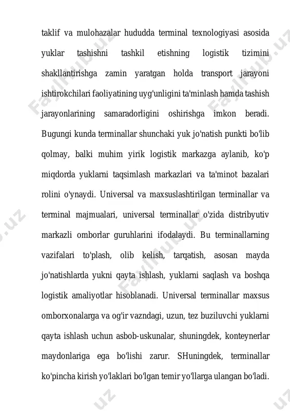 lariga ko'ra markaziy osiyo mamlakatlari bilan tovar aylanmasi qisman, ya'ni 2019 yildagiga nisbatan 5,4 foiz pasaydi, biroq o'zbekistonning umumiy tovar aylanmasida markaziy osiyo davlatlari ulushi 12,4 foizdan 13,6 foizga oshdi. 2020 yilda jami yuktashuvlari hajmi 1,3 mlrd. tonna (o'tgan yilga nisbatan 104,6 foiz), yuk aylanmasi 40,1 mlrd. tonna/km.ni (101,8 foiz) tashkil etdi [6]. transport tizimlarini imitatsion modellashtirish. imitatsion modellashtirish - bu matematik modellashtirishning bir turi bo'lib, unda modelning tasviri o'zini qanday tutish modellashtiriladigan tizim elementlarining o'zaro bog'lanishlarining algoritmlari ko'rinishida beriladi. foydalaniladigan algoritmlar tizim elementlarining ham, va umuman butun tizimning ham o'zini qanday tutishini o'xshatish, shuningdek tizimning faoliyat ko'rsatishining talab qilinadigan parametrlarini aniqlash imkonini beradi. imitatsion modellashtirish determinantlangan yoki stoxastik, statik yoki dinamik bo'lishi mumkin. stoxastik statik modellarda boshlang'ich ehtimolli parametrlarning qiymatlari tasodifiy sonlar datchigi yordamida shakllantiriladi, shundan keyin beriladigan funksional bog'lanishlar bo'yicha boshqa parametrlarning qiymatlari aniqlanadi. modelni ko'p marotaba moslashtirish modelning parametrlari to'g'risidagi statistikani to'plash va shu bo'yicha uning statistik …