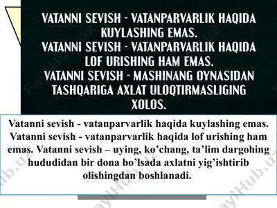 vatanni sevish - vatanparvarlik — PPT