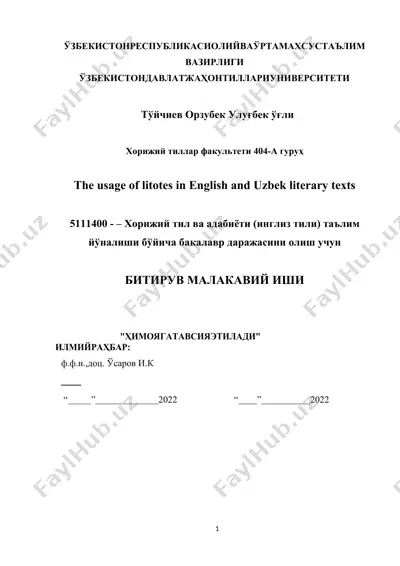 the usage of litotes — DOCX