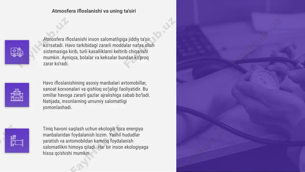 atrof muhit bilan o'zaro ta'sir natijasida salomatlik - Page 4