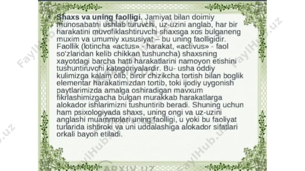 faoliyat va uning turlari - Page 4