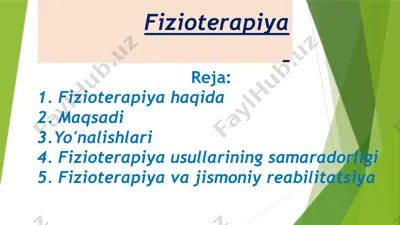 fizioterapiya — PPTX