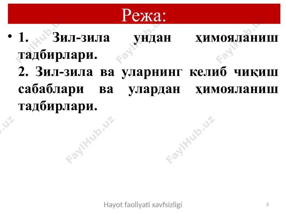 уал текширувдан ўтказилади. визуал текширувлар инструментал-техник текширув ўтказилишини талаб этадиган ҳолларда бинолар ва иншоотларнинг зилзилабардошликка доир инструментал-техник текшируви ўтказилади ҳамда уларнинг электрон техник паспорти янгиланади. сейсмик фаол зоналарда жойлашган iii-iv тоифадаги объектлар ҳар ўн йилда зилзилабардошликка доир инструментал-техник текширувдан ўтказилиши лозим. сейсмик фаол зоналарда янги қурилган iii-iv тоифадаги объектлар ишга туширилаётганда улар зилзилабардошликка доир инструментал-техник текширувдан мажбурий тартибда ўтказилади. iv тоифадаги объектларга тааллуқли бўлган сув омборлари тўғонларида ва гидроэлектростанцияларда инструментал-техник текширувлар бир йилда икки марта ўтказилади. magnitudasi uncha katta boʻlishiga qaramay (taxminan 5.2), oʻchogʻi yer sathiga yaqin boʻlgani tufayli 7-8 balli silkinishlar roʻy berdi va natijada shahar hududidagi koʻpgina inshootlar jiddiy talafot koʻrdi. lekin shahar chekkasida zilzila 6 ballgacha pasaygani qayd etildi. 2-3 hz chastotali yer silkinishlari 10-12 soniya davom etdi. qurbonlar soni kamligi (8 kishi halok boʻlgan, bir necha yuz kishi jarohatlangan) esa silkinishlarning boʻylama boʻlganligi bilan izohlanadi, boʻylama tebranishlarda binolar katta zarar koʻrmaydi. ammo hodisadan keyingi yurak va …