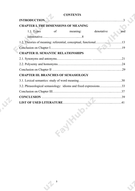 guage serves as a medium for communication by examining the connection between linguistic signs and their meanings. the theoretical value of the course work comes from its insights into the processes of meaning generation and interpretation, which it offers to the larger area of linguistics. by combining different theoretical viewpoints on semasiology and providing a thorough analysis that takes into account both historical trends and contemporary innovations, it seeks to fill gaps in the body of current literature. the practical value of the course work is to give readers the means to analyze language use in everyday situations, giving them abilities that they can use in fields like computational linguistics, translation, and language instruction. we can increase our linguistic proficiency and gain a deeper understanding of the subtleties of communication by applying semasiological concepts to real-world language situations. the subject of the course work: this course covers the definitions, ideas, …