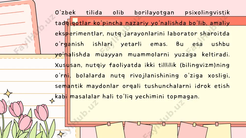 o‘zbek tilining psixolingvistik tadqiqi muammlari - Page 5