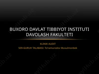 klinik audit — PPTX