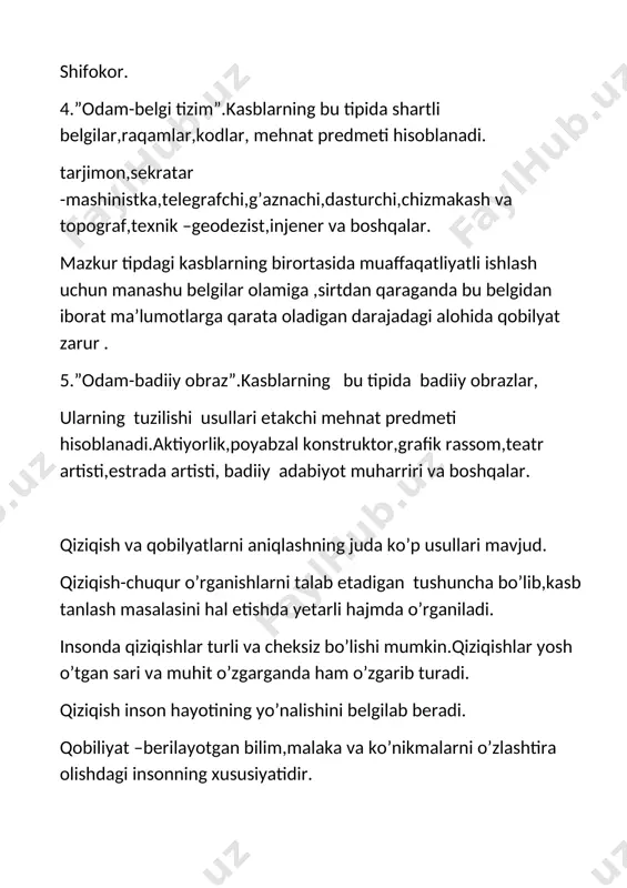 "kasb tanlashda qiziqish va qobilyatni aniqlash" - Page 5