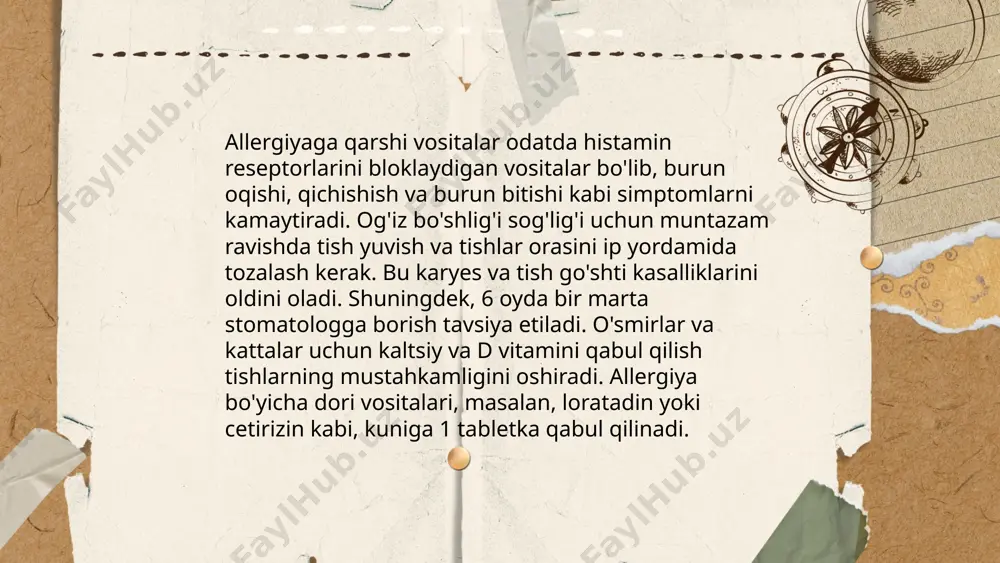 allergiyaga qarshi vositalar stamatalogiyada qoʻllanilishi - Page 5