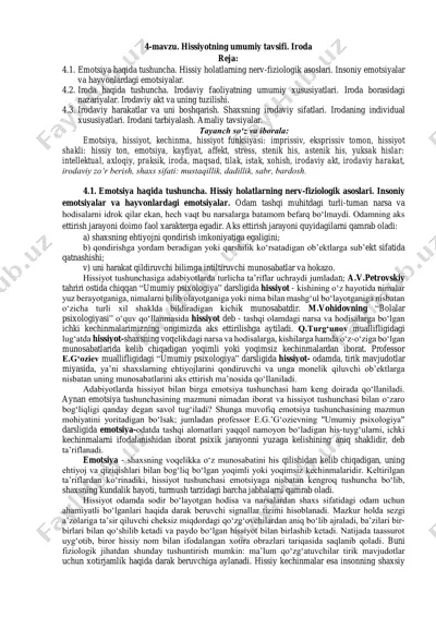 emotsiya va iroda — PDF