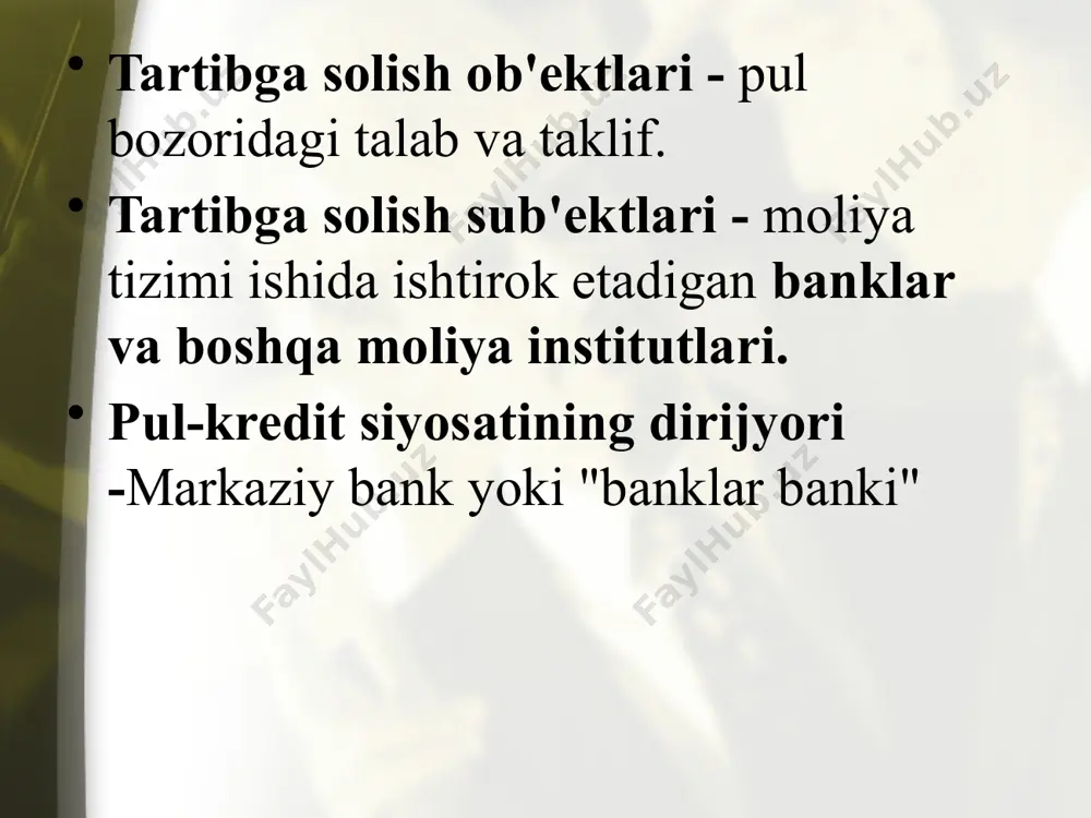 pul-kredit siyosati - asosiy yo'nalishlar, vositalar, muammolar - Page 5