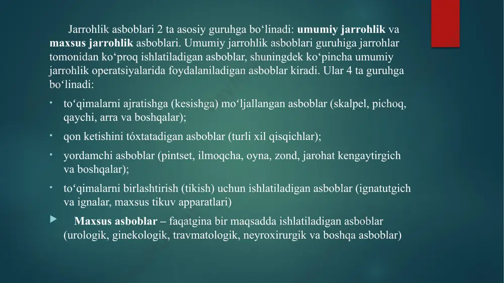 zamonaviy jarrohlik asboblar haqida - Page 5