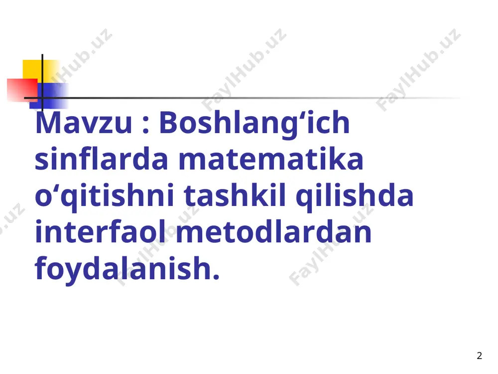 * ta’lim jarayoni ko’proq o’qituvchi shaxsiga qaratilgan bo’lib, o’qitishning an’anaviy shakli, metodi va ta’lim vositalarining majmuidan foydalanib, ta’lim-tarbiya maqsadiga erishishdir. * ta’lim jarayoni ko’proq ta’lim oluvchi shaxsiga qaratilgan bo’lib, o’qitishning noan’anaviy shakli, interfaol metodlar va zamonaviy ta’lim vositalarining majmuini ta’lim-tarbiya ishidan ko’zlangan maqsadga erishishiga yo’naltirishdir. * hamkorlikda o’qitish texnologiyasi har bir ta’lim oluvchining tahsil olishdagi muvaffaqiyatiga olib kelishini anglagan holda muntazam va sidqidildan aqliy mehnat qilishga, o’quv topshiriqlarini sifatli bajarishga, o’quv materialini puxta o’zlashtirishga, o’rtoqlarga hamkor bo’lib, o’zaro yordam uyushtirilishiga zamin tayyorlaydi. * kompyuterli ta’lim texnologiyasi- kompyuterdan foydalanishga asoslangan o’qitish bo’lib, o’qitish jarayonini optimal darajada tezkor boshqarish imkoniyatini va psixologik qulayliklarni yaratgan holda o’qitishning cheklanmaganligiga asoslangan. * · o’qituvchi tomonidan o’qitish jarayonining va muhitining yuqori darajada nazorat qilinishi; · vaqtdan unumli foydalanish; · aniq ilmiy bilimlarga asoslanishi; · oz vaqt mobaynida ko’p ma’lumotlar berish imkoniyati. afzalliklar: * · ta’lim oluvchilarning passiv ishtirokchi bo’lib qolishi; · eslab qolish darajasi turlicha bo’lganligi …
