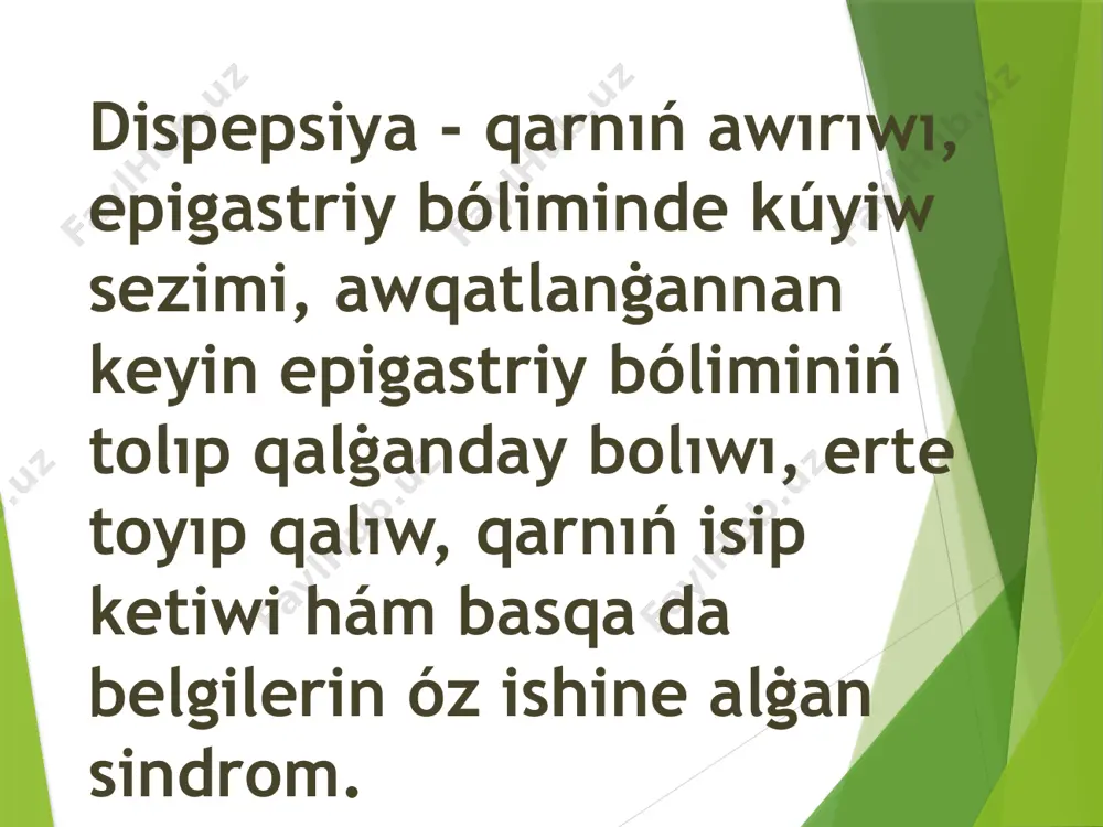 dispeptik buzılıwlar - Page 2