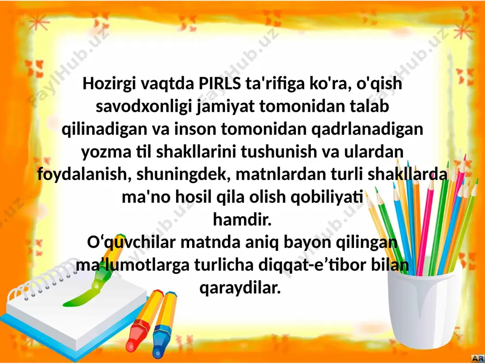 pirls tadqiqotida so'rovnomalar - Page 4