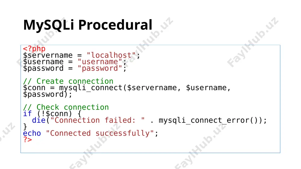 php va mysql taqdimoti - Page 4