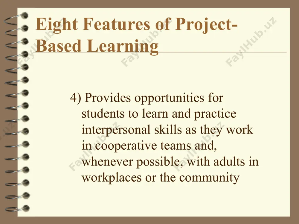 eight features of project-based learning - Page 5