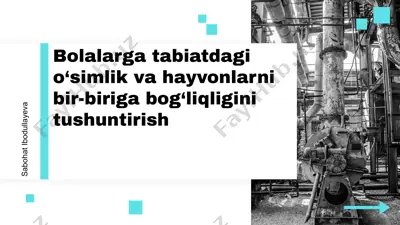 tabiat bilan tanishtirish dasturi — PPTX