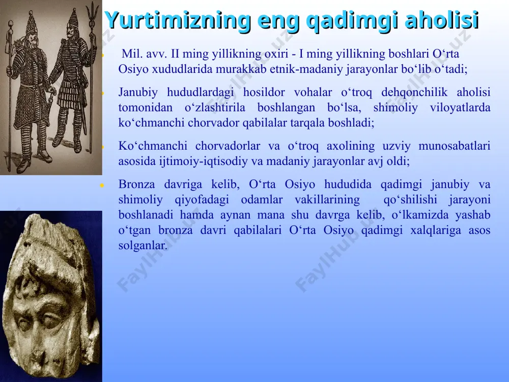 shi bo'yicha 3 vazirlik amir temur davlatining markaziy boshqaruv tizimi amir - mutloq hukmdor bosh vazir – devonbegi mamlakat va raiyat ahvoli, hosil, soliqlar, kirim – chiqimlar bilan shug'ullanuvchi vazir sipoh vaziri – harbiy ishlar bilan shugullangan mulkchilik va soliq ishlari vaziri o'lib ketganlar, qachonlar kelib – ketayotganlar, chorvalar, o'tloq-yaylovlar va ulardan olinadigan daromadlarni nazorat qiluvchi vazir saltanat ishlarini yurituvchi vazir soliq ishlari bilan shug'ullanuvchi vazir sipoh ishlari vaziri daraksiz yo'qolgan kishilar, kelib – ketib yuruvchilar, hosil, aqldan ozganlar, vorissizlar mol-mulki, qozilar va shay-xulislomlarning hukmi bilan olingan jarimalarni tartibga keltirgan amir temur davlatining ma'muriy tuzilishi saltanat ulus viloyat tuman (10 ming askar etkazib bergan) hazora (minglik) sada (yuzlik) daha (o'nlik) hokim moliya devoni boshlig'i qozi muftiy mutavalliy muxtasib adolat amiri viloyat va tuman boshkaruvlari mahalliy erkin jamoalar mahalla oqsoqollari kutvol (komendant) 4.o‘rta osiyoning xonliklarga bo‘linib ketishi, uning sabab va oqibatlari. o‘rta osiyo hududlarida 3 xonlik tashkil topgan. 1. buxoro xonligi …