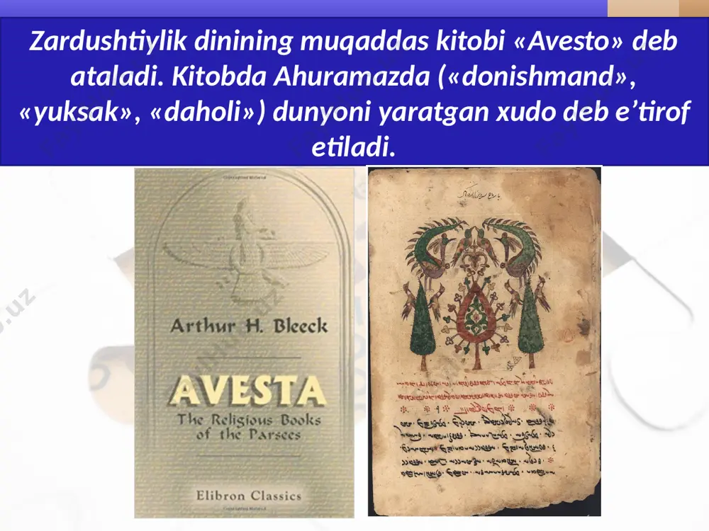 «avesto» – ajdodlarimiz yaratgan ilk yozma tarixiy manba. 5 - sinf - Page 4