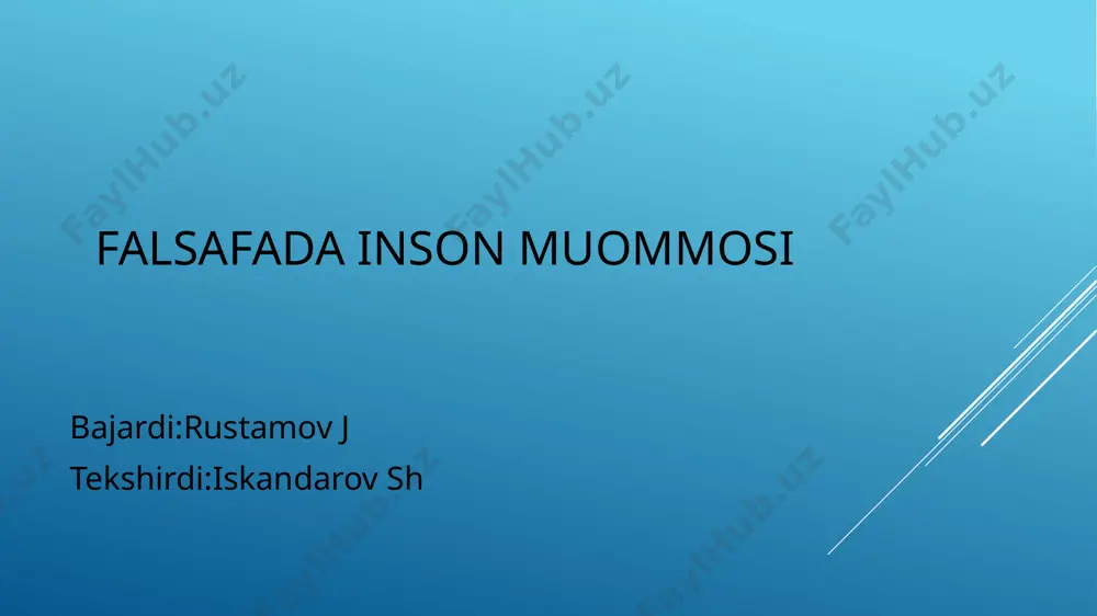 ohiyatini va universal qonunlarini ochuvchi fan deb yondashishdan tortib uni oʻz tadqiqot obʼyekti va predmetiga ega boʻlmagan mavhum va oʻta umumlashgan, inson uchun foydasiz bilimlar majmui deb hisoblovchilar ham uchraydi insoniyat foydalanayotgan barcha bilimlar f.dan boshlanib, falsafiy xulosa bilan yakunlanadi. f.ni fan darajasiga olib chiqqan platon uni "mavjudlikni, mangulikni va doimiylikni bilish", aristotel "narsalarning sabablari va asosiy tamoyillarini tadqiq etuvchi fan" deb bilgan, stoiklar uni nazariy va amaliy tafeilotlarga intilish deb, epikurchilar unga "aql vositasida baxtga erishish yoʻli" deb qaragan. forobiy f.ni "hikmatni qadrlash" yoki fikrlash sanʼati deb bilgan. oʻrta asrlar xristian f.sida u "tabiiy akl nuri vositasida erishiladigan dunyoviy donolik" (teologiya esa ilohiylik nuri vositasida erishiladigan ilohiy donolik) deb taʼriflangan. f. bekon va r. dekart f.ni "tushunchalar shakliga burkangan yaxlit, yagona fan" deb hisoblashgan. x. volf f.ni "barcha mumkin narsalar va ularning qay maʼnoda va nega mumkinligi haqidagi fan" desa, kant f.ga "dunyoni qanday tushunish haqidagi, butun bilishning inson …