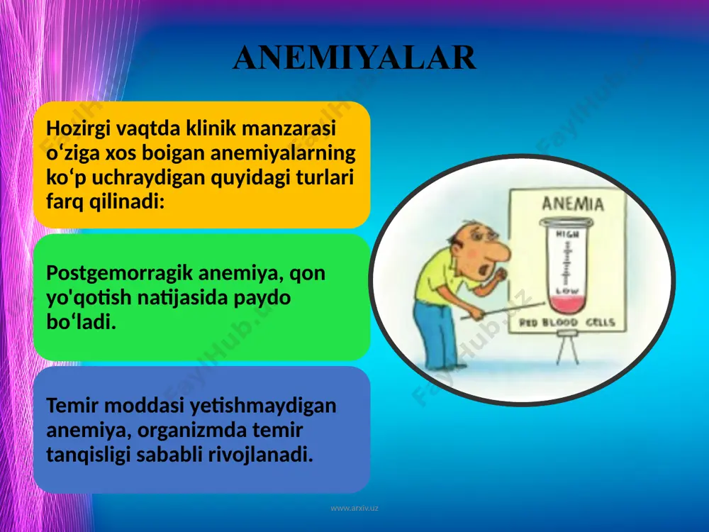 anemiya kasalligi haqida umumiy malumot - Page 5