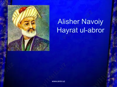 alisher navoiy hayrat ul abror — PPTX
