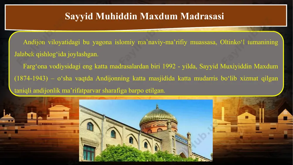 sayyid muhiddin maxdum madrasasi - Page 3