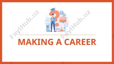 making a career — PPTX