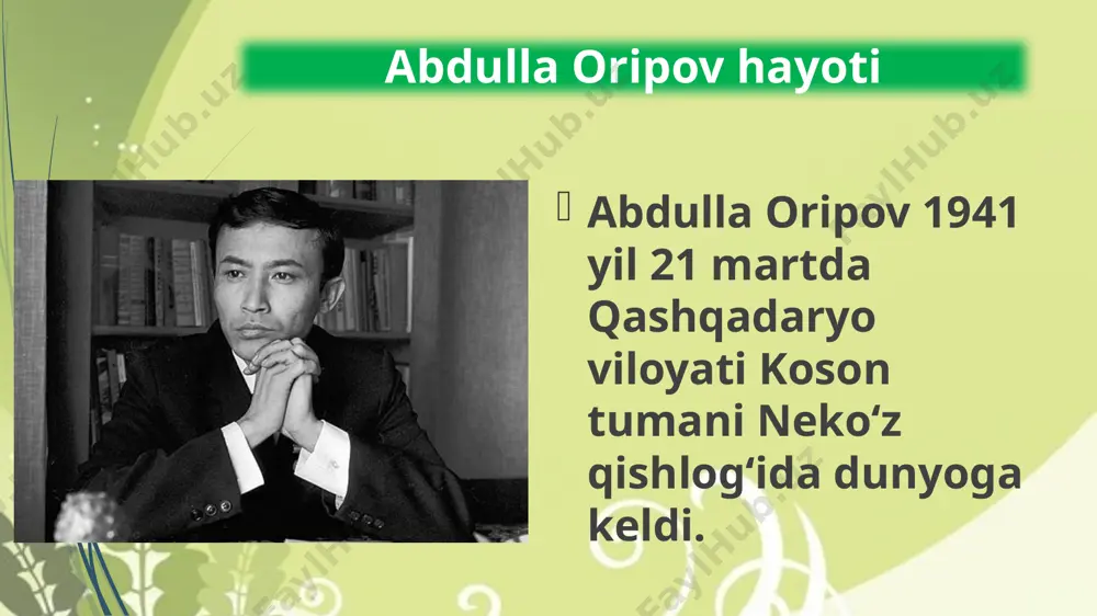 abdulla oripov haqida taqdimot - Page 4