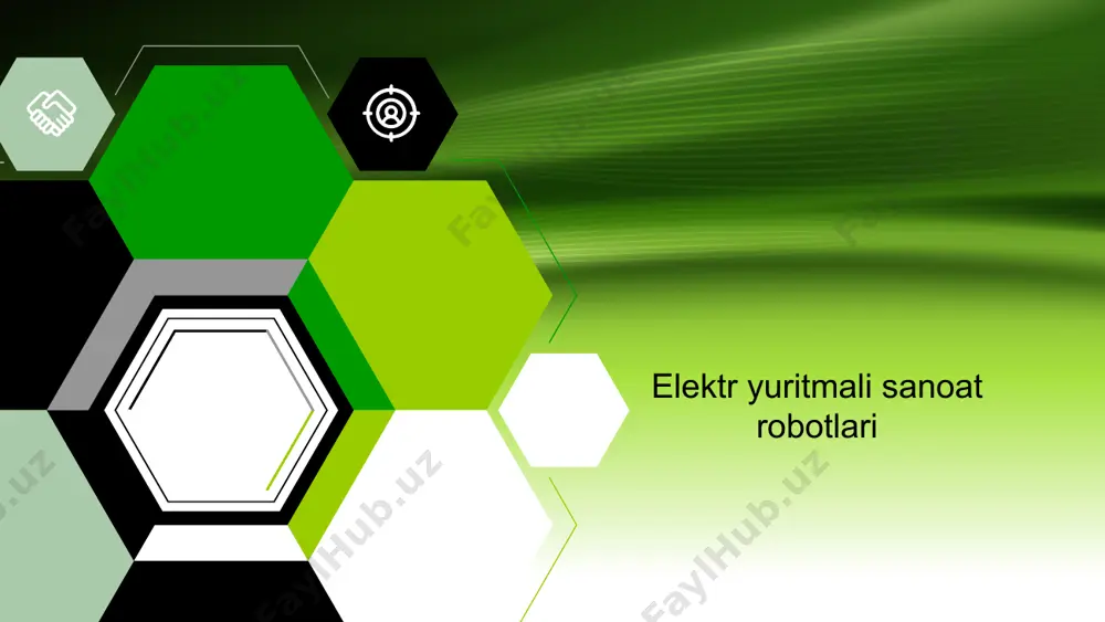 radi. ushbu tizimlar energiyani tejamkorlik bilan ishlatish orqali ishlab chiqarish xarajatlarini kamaytirishga yordam beradi. bu, ayniqsa, energiya iste'moli yuqori bo‘lgan sohalar uchun dolzarb hisoblanadi. elektr yuritmalar ekologik xavfsizlikni ta'minlashda ham muhim rol o‘ynaydi. ular chiqindi gazlarni kamaytirish orqali atrof-muhitni himoya qilishga xizmat qiladi va barqaror rivojlanishga hissa qo‘shadi. transport sohasida elektr yuritmalar elektromobillar elektr yuritmalarning transport sohasidagi eng muhim qo‘llanilishidir. ular yoqilg‘i iste'molini kamaytirib, chiqindi tashlanmalarni sezilarli darajada kamaytiradi va atrof-muhitga zarar keltirmaydi. 1 elektr poyezdlar energiyani samarali ishlatish va tezkor harakatlanish imkoniyatlari bilan ajralib turadi. ular uzoq masofalarga transport uchun muhim ahamiyatga ega. 3 shahar transportida elektr avtobuslar va tramvaylar tobora keng tarqalmoqda. ular qulaylik va ekologik xavfsizlikning yuqori darajasini ta'minlash bilan mashhurdir. 2 elektr yuritmalarning ekologiyaga ta'siri a elektr yuritmalar chiqindi gazlarni kamaytirish orqali ekologik xavfsizlikni ta'minlaydi. ular atrof-muhitni himoya qilish uchun muqobil energiya manbalari bilan ishlash imkoniyatiga ega. b ushbu texnologiyalar energiyani samarali ishlatish va isrofni kamaytirishga …