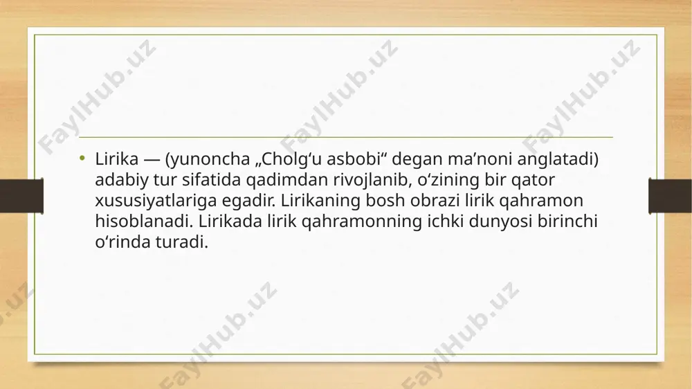taqdimot: mumtoz adabiyotning lirik janrlari - Page 3
