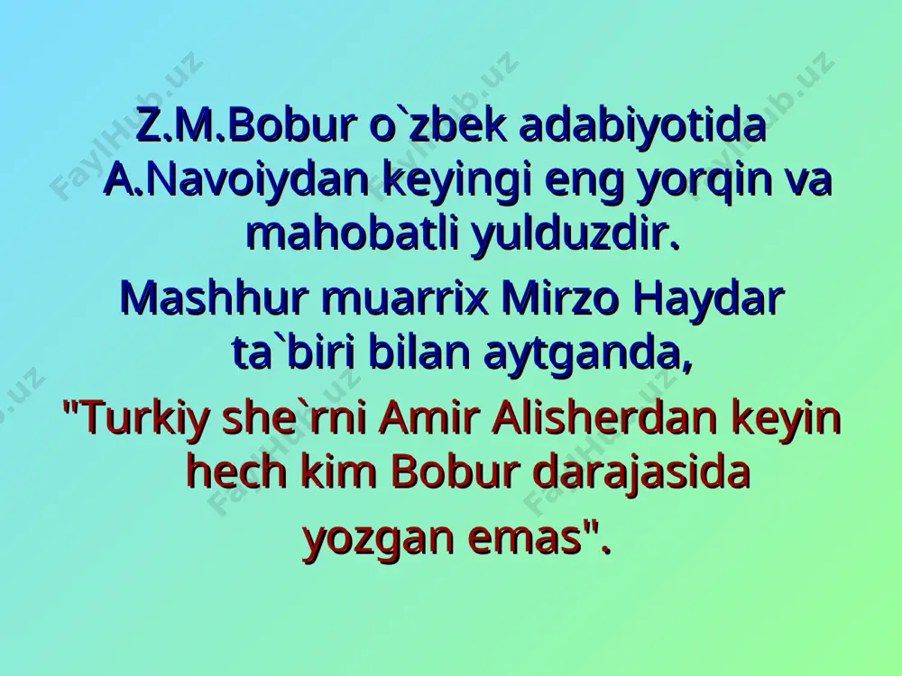 z.m. boburning hayoti va ijodi - Page 4