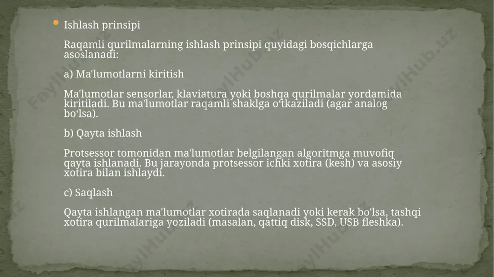 raqamli qurilmalar va ularning ishlash prinsipi - Page 5