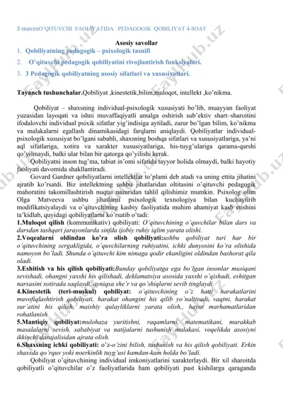 o‘qituvchi faoliyatida pedagogik qobiliyat — DOCX