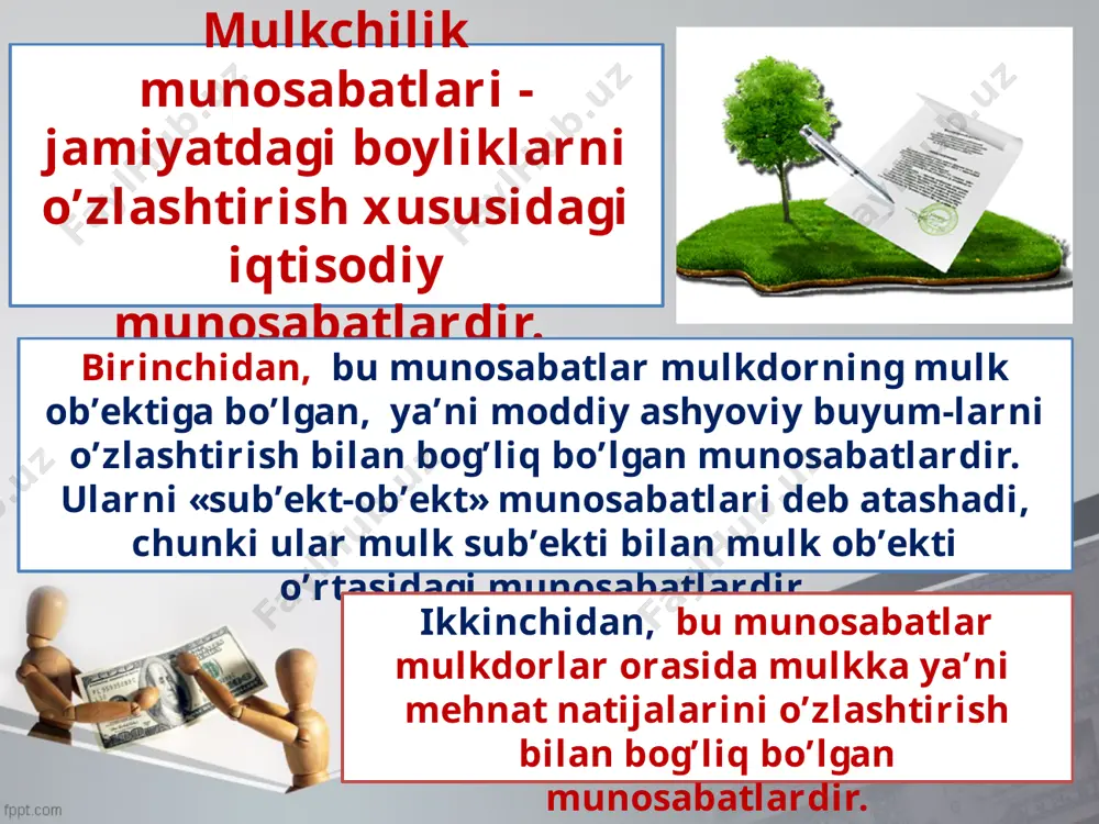 mulkchilik tovar pul munosabatlarining shakllanishi - Page 4