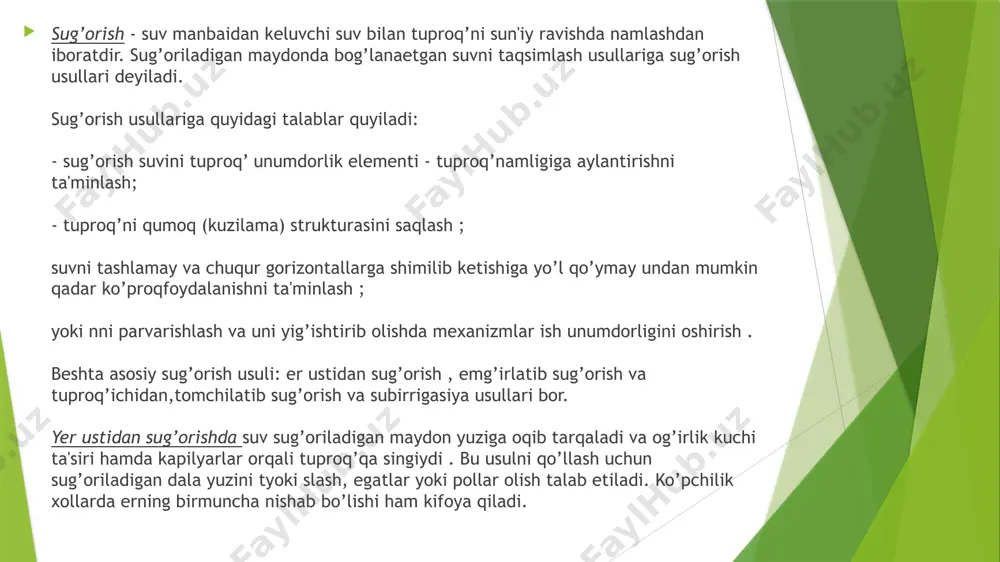 sug’orishning fiziologik asoslari - Page 3