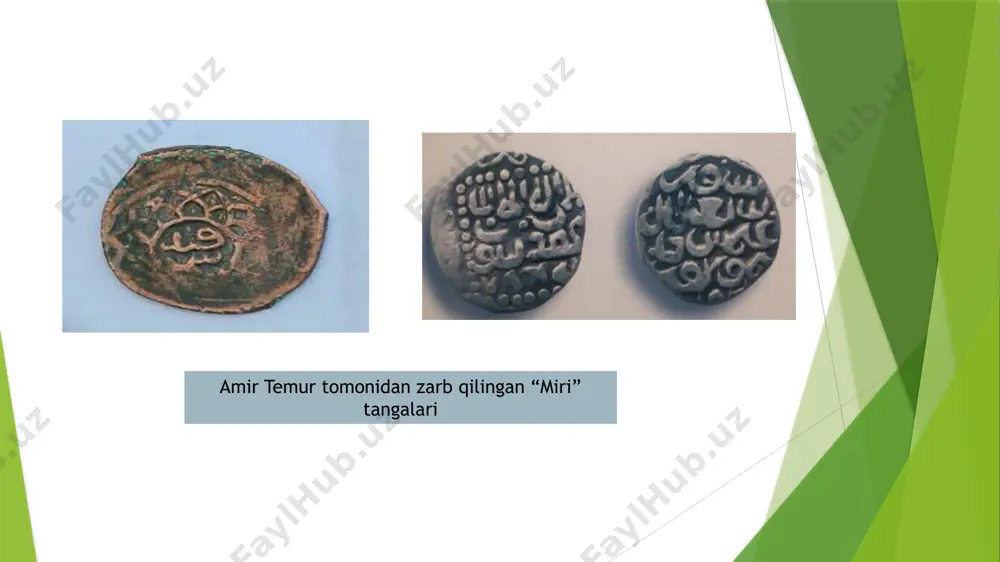 temuriylar davrida foydalanilgan tangalar - Page 5