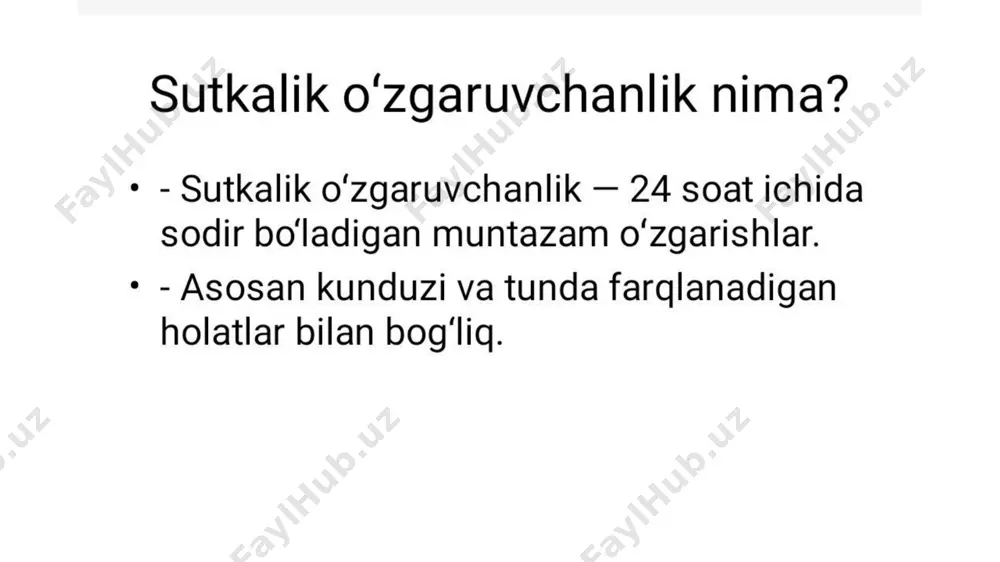 mavsumiy va sutkalik o'zgaruvchanlik - Page 5