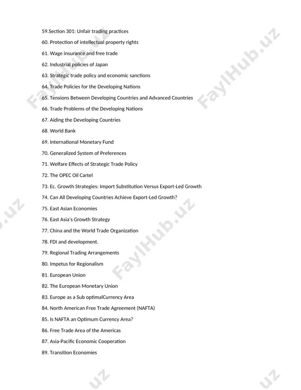 of payments 106. foreign exchange 107. foreign-exchange market 108. types of foreign-exchange transactions 109. interbank trading 110 reading foreign-exchange quotations 111. forward and futures markets 112. foreign-currency options 113. exchange-rate determination. 114. determining long-run exchange rates 115. relative price levels 116. relative productivity levels 117. preferences for domestic or foreign goods 118. inflation rates, purchasing power parity, and long-run exchange rates 119. law of one price 120. relative purchasing power parity 121. price adjustments . 122. gold standard . 123. quantity theory of money 124. balance-of-payments adjustment 125. interest-rate adjustments 126. financial flows and interest-rate 127. differentials 128. exchange-rate adjustments and the balance of payments 129. effects of exchange-rate changes on costs and prices . 130. cost-cutting strategies of manufacturers in response to currency appreciation 131. requirements for a successful depreciation . 132. the elasticity approach to exchange-rate adjustment 133. demand elasticities 134. j-curve effect: time path of depredation 135 …