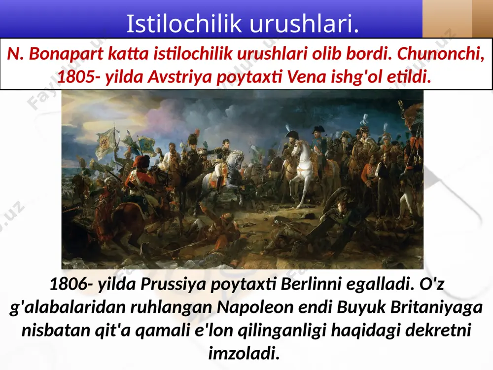 fransiyada birinchi imperiya va uning halokati. 8- sinf - Page 4