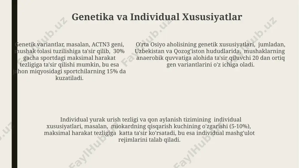 udlarida o‘tkazilgan 3 oylik mashg‘ulotlardan so‘ng sezilarli darajada yaxshilandi. toshkentdagi 20 nafar yosh sportchida o‘tkazilgan tadqiqotlar shuni ko‘rsatdiki, jismoniy tayyorgarlikning 70% dan yuqori darajasiga erishganlar, 10 sekund davomida 15 takrorlashni amalga oshirishlari mumkin. e'tiboringiz uchun rahmat @taqdimot_robot