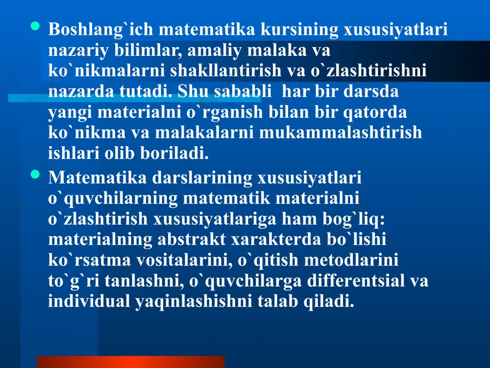 boshlang‘ich sinfda matematika o‘qitish metodlari - Page 4