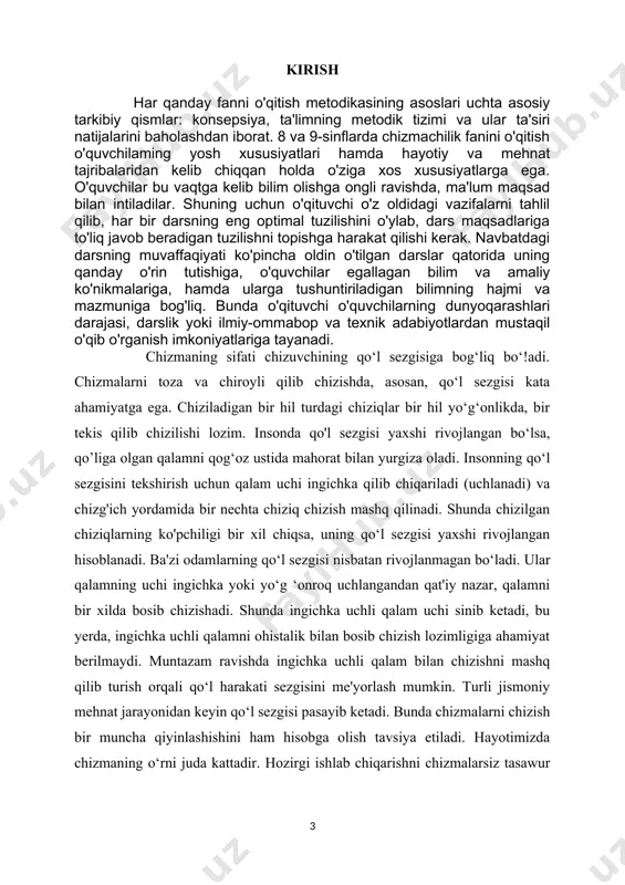 ular yordamida har xil murakkab jarayonlarning kechishi va qonuniyatlari o’rganiladi, tibbiyotda tashxis qo'yishda (kardiogrammalar,...) foydalaniladi, ishlab chiqarish, maorif va shu kabilarda ma'lum bir davr mobaynida biror sohadagi ko‘rsatkichlaming o‘zgarishlari sodda va tushunarli shaklda ifodalaniladi. o‘quvchilar grafik va diagrammalar bilan matematika, fizika, iqtisodiy bilim asoslari, mehnat ta’limi darslarida va shuningdek gazeta hamda jurnallarni mutolaa qilish jarayonlarida tanishganlar. shuning uchun biz grafik va diagrammalami o‘qish va bajarishni bilishning foydasi va zaruriyati haqida batafsil to'xtalib o ‘tirmaymiz. har bir o ‘qituvchi bunga istalgancha misol keltirishi mumkin. quyida grafik va diagrammalaming turlari va ulami bajarish inetodikalari haqida ma’lumot berishga harakat qilamiz. amaldagi o’quv dasturiga asosan umumla’lim maktablari chizmachilik kursida grafik va diagrammalami o’rganish ko‘zda tutilmagan. lekin kasbhunar kollejlaridagi reklama faoliyati va dizayn yo‘nalishlaridagi ixtisoslikiari talabalari zamonaviy shakldagi, kishilami o‘ziga jalb qiladigan ko‘rinishli grafik va diagrammalami bajarishni bilishlari kerak. grafik va diagrammalar amatiy grafika tarkibiga kiradi, chunki ular ko‘pincha ko‘rsatkichlarni namoyish qilish, iqtisodiyot, moliya, sanoat, …