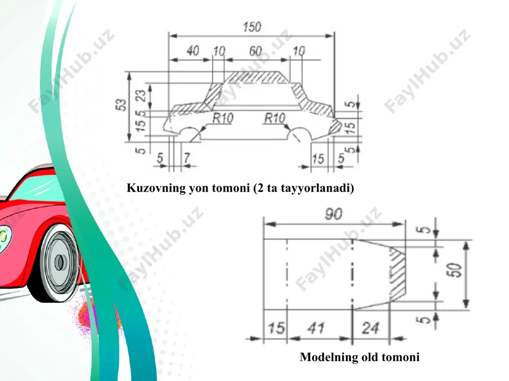 qog‘ozdan chizma asosida avtomobil 4 sinf - Page 3