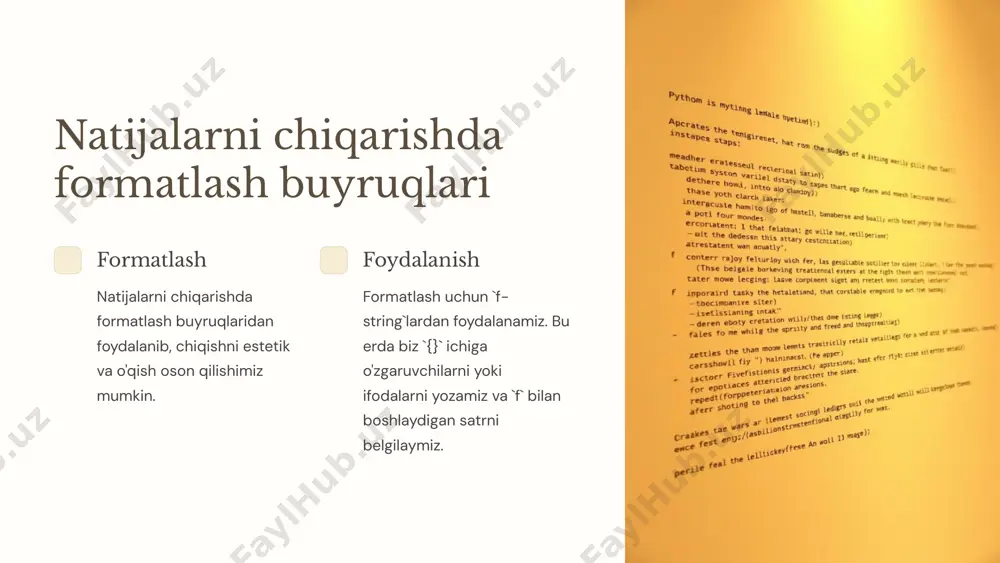 python dasturlash tilida matematik funktsiyalar va ma'lumotlarni kiritish/chiqarish - Page 3